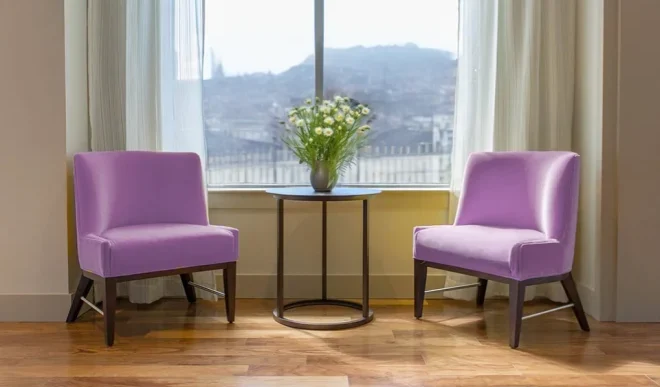 Therapy in London - image of two counselling chairs